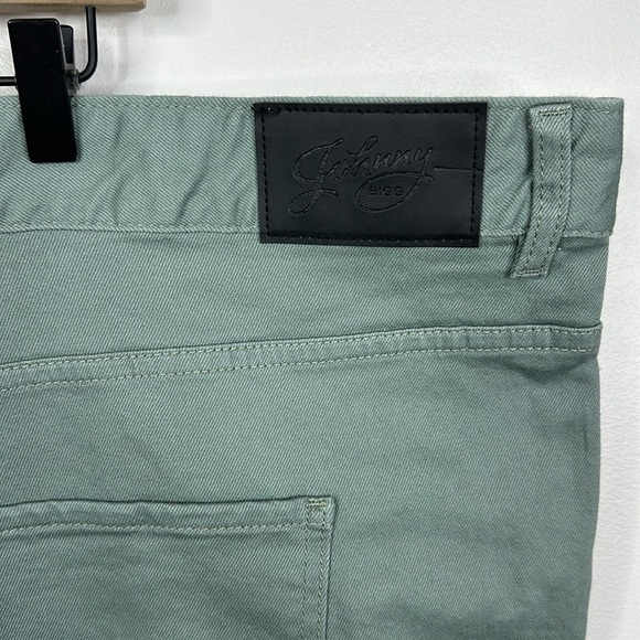 Johnny Bigg Big & Tall Sage Green Colton Print Denim Shorts Men's Size 50 - Picture 8 of 9
